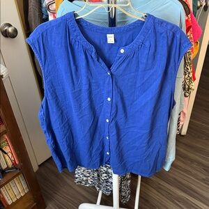 Old Navy Blue Button-Down Shirt